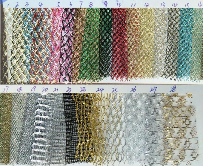 Gold and silver silk square corners of mesh cloth mesh fabric 0
