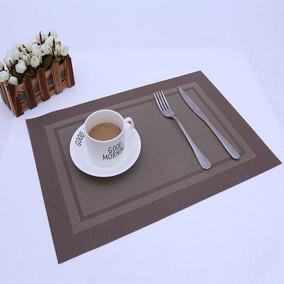 textilene fabric placemats for table  Dining Tableware Pad Insulation Mats Kitchen Tools 3