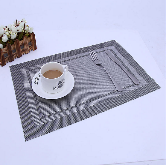 textilene fabric placemats for table  Dining Tableware Pad Insulation Mats Kitchen Tools 6