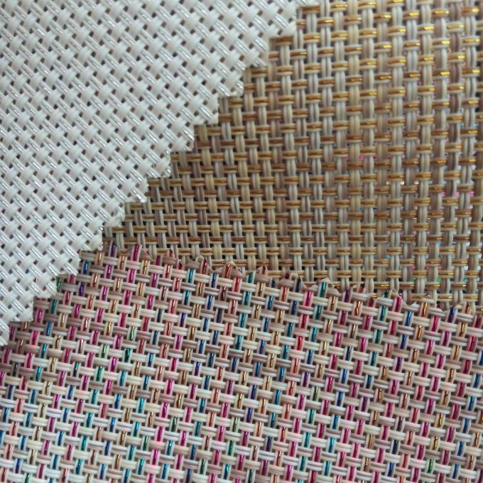 colours Textilene mesh fabric in silver or golden on it, outdoor mesh UV fabric