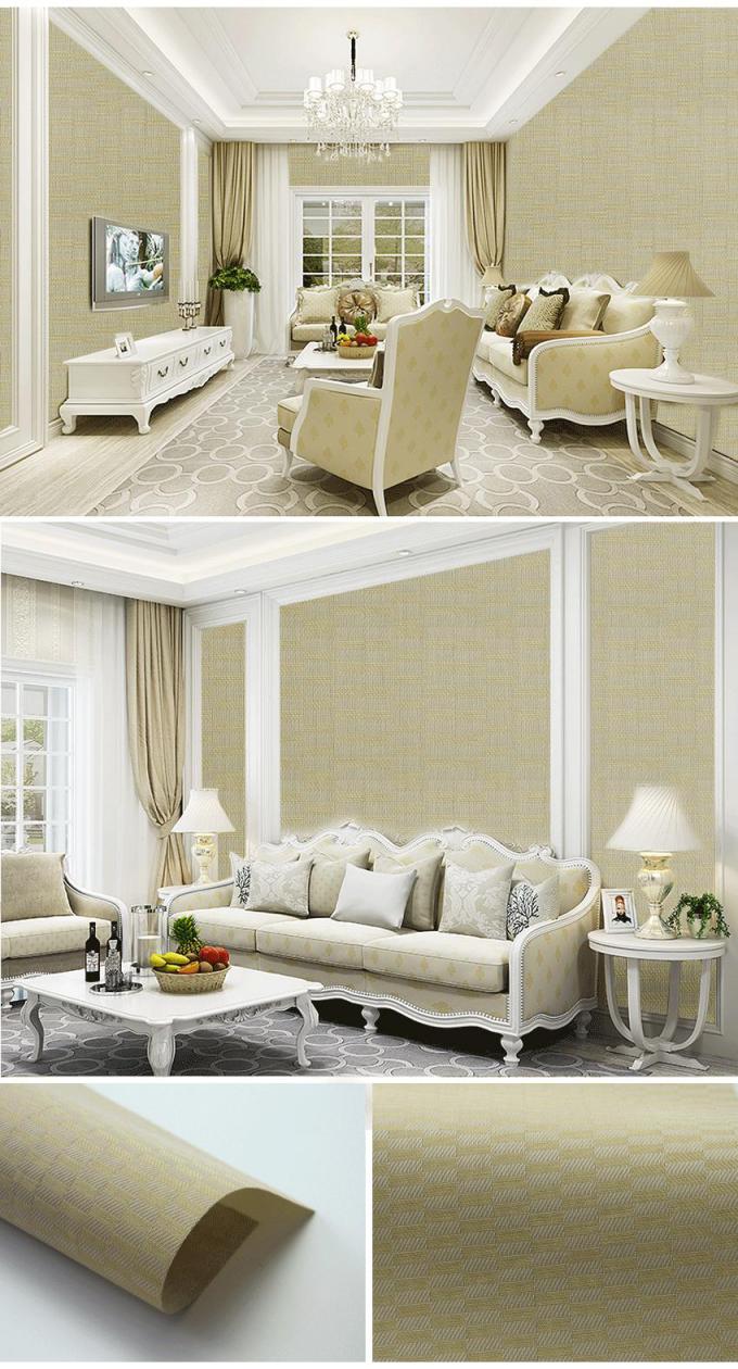 Interior finish wall Friendly Textilene fabric wallpapers Wear resistant and easy to clean 3