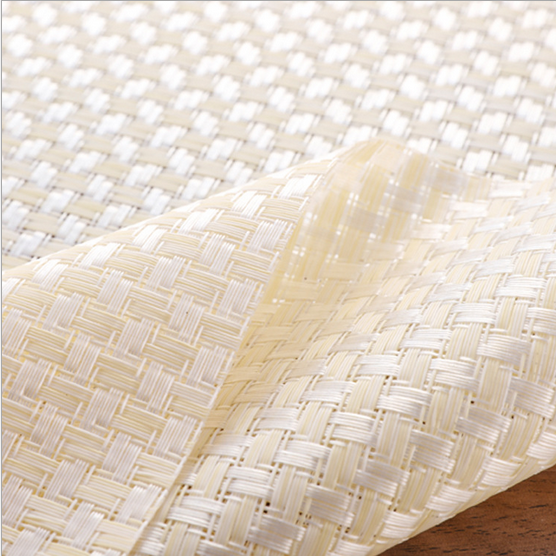 milk white PVC Table Mat Textilene Square table mats