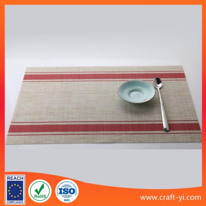 waterproof table mat in Textilene fabric easy clean and reuse placemats supplier 1