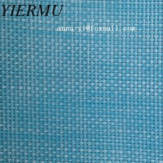 China Blue and white 2X2 Woven mesh fabri textilene cloth for wall paper or floor mat supplier