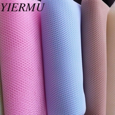 China 50D terylene 30A White pink blue color hexagonal mesh cloth mosquito netting fabric supplier