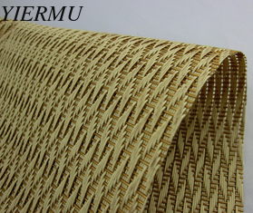China splint rattan weave style Textilene PVC coated mesh fabrics supplier