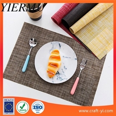 China Heat insulation Textilene Placemat dining mat 45 X 30 cm square table mat supplier