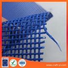 China textilene fabric in blue color 1 X 1 wire woven style solar screen factory