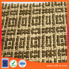 China brown color natural straw paper wire woven mesh cloth for bag, shoes , box etc fabrics company