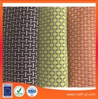 China 8X8 woven style textilene mesh fabric in PVC coated wire mix three colors suit outdoor company