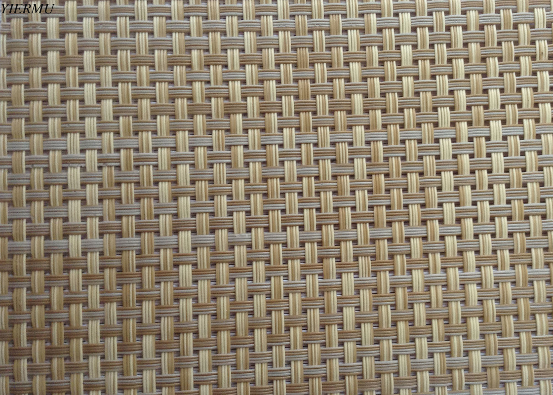 Rattan Color Textilene Fabric In Pvc Coated Mesh Cloth For Rattan Color Textilene Fabric In Pvc Coated Mesh Cloth For Outdoor Furniture Or Placemat