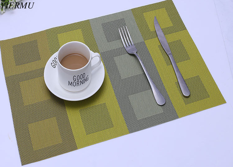 For coffee shop or restaurant table mat, placemat Textilene Plain Vinyl