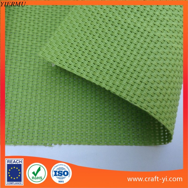 Green color Textilene mesh fabric 2X2 weave mesh fabrics for outdoor chair