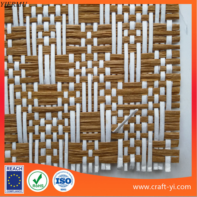 Ecofriendly paper wire woven mesh fabric Paper Weaving cloth