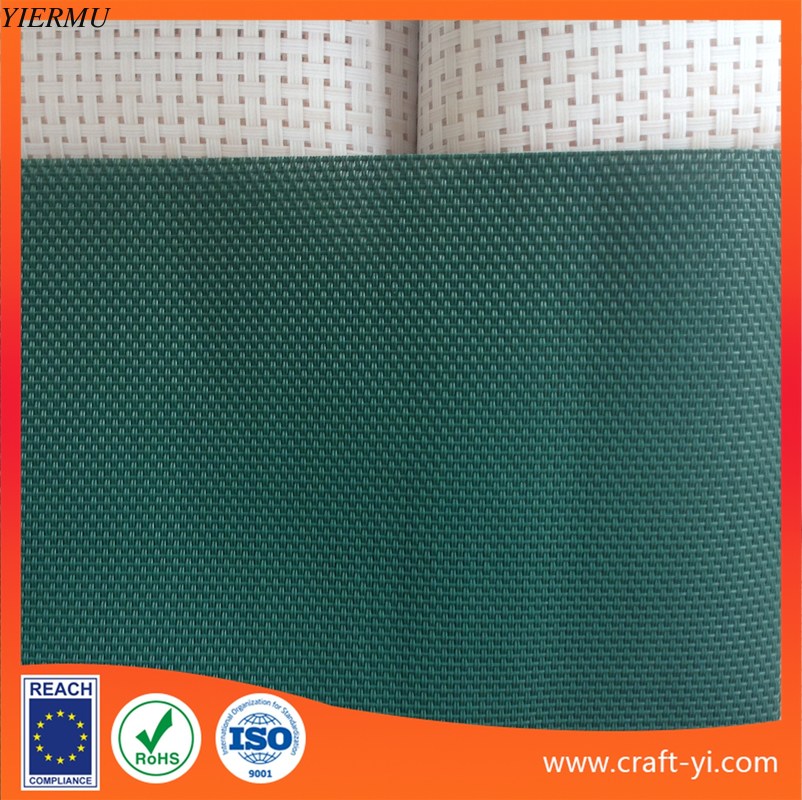 dark green textilene mesh fabric pvc coated material easy clean and dry