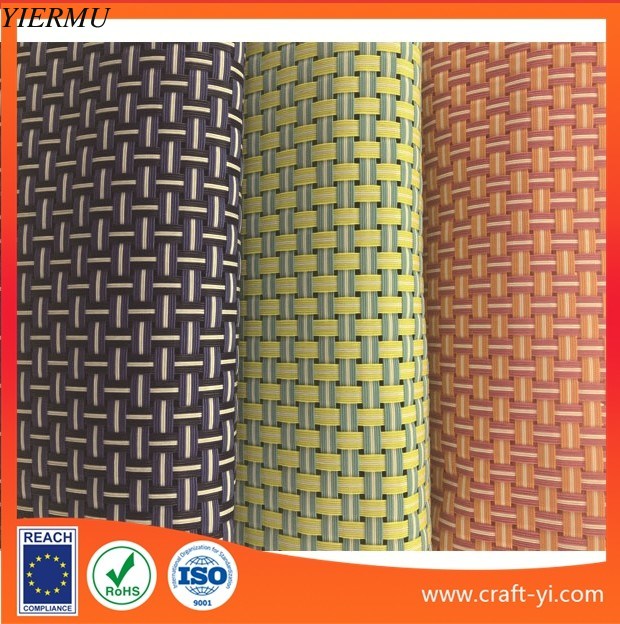 8X8 woven style textilene mesh fabric in PVC coated wire mix three