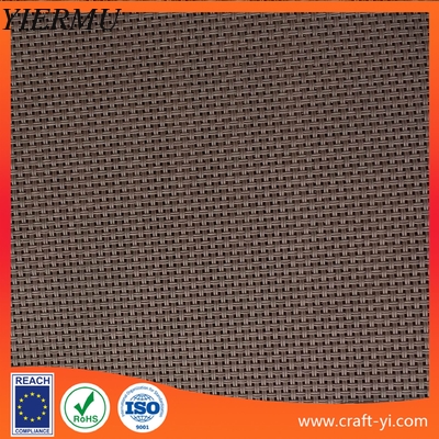 China Brown color textilene Textilinene mesh fabric in China supplier factory