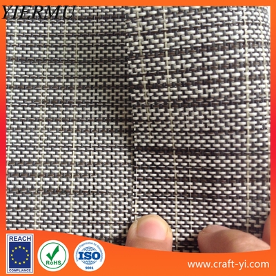 Outdoor Mesh Fabric For Furniture in white black mix color 1x1 weave