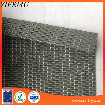 textilene fabric in thick PVC coated wire 1*1 woven for door mat or foot pad