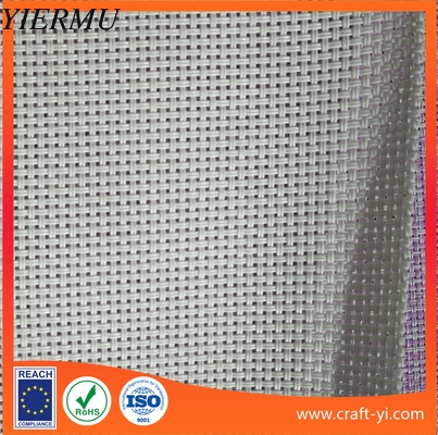 White color Textilene® fabric in PVC coated polyester mesh fabrics