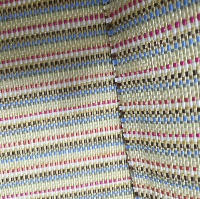 PP Raffia woven fabric Lafite grass woven material in colorful 0