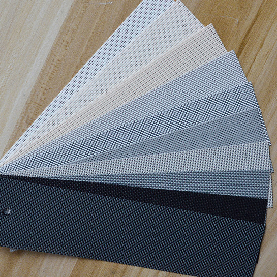 gray color Sun Shade mesh fabric screen 1