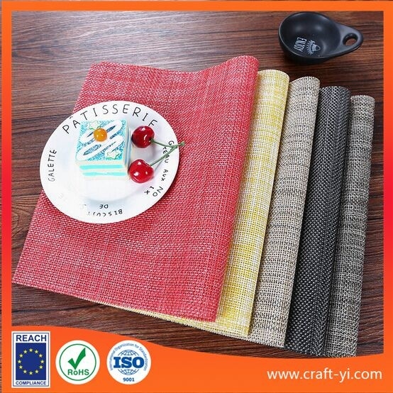 Textilene placemat and coaster dining mat 45 X 30 cm easy clean square table mat 1