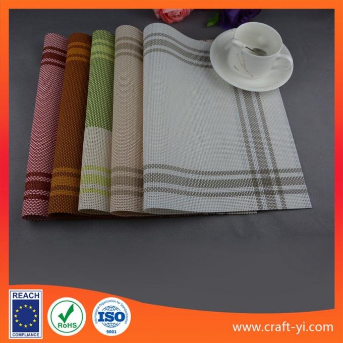 Placemat and coaster set table cloth Textilene mesh fabric table mats