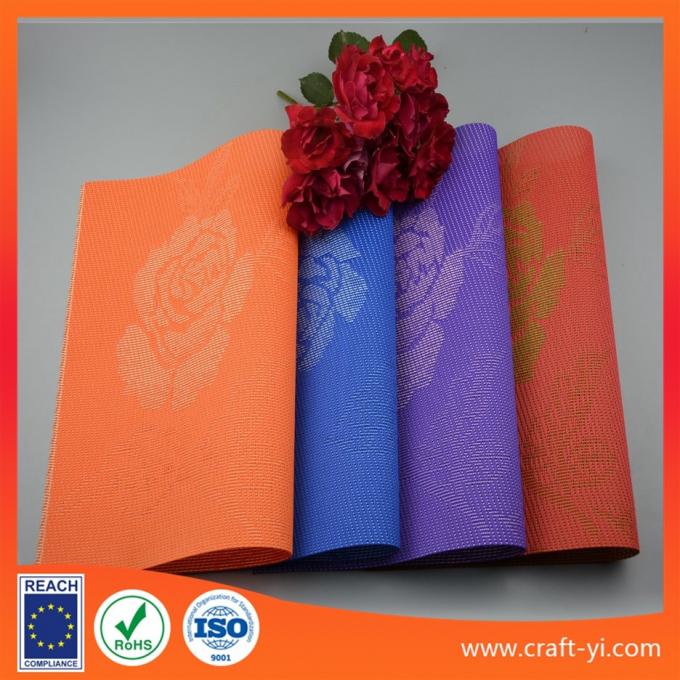 placemats and coasters set dinner dish mat Textilene mesh fabric table mat