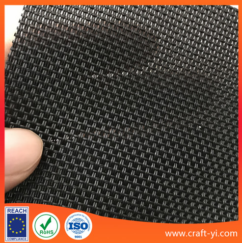 black color 2X1 Textilene mesh fabric for outdoor garden chair or table in PVC coated