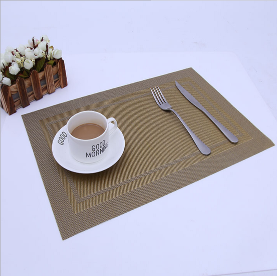 textilene fabric placemats for table  Dining Tableware Pad Insulation Mats Kitchen Tools 5