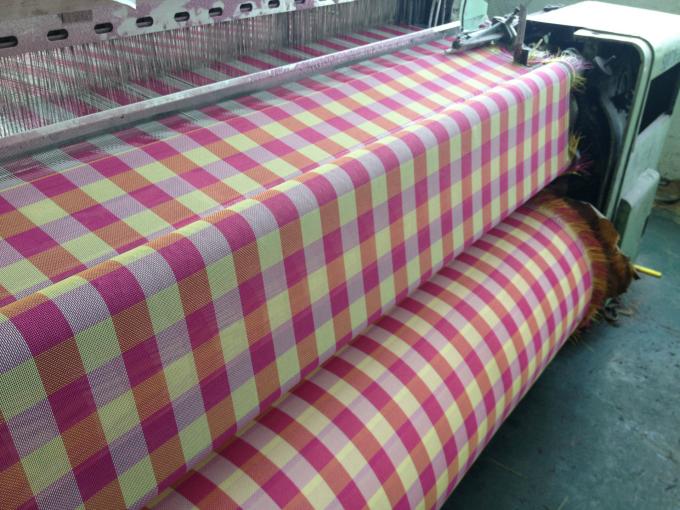 tartan Textilene Mesh Fabric 1X1 woven outdoor UV fabric 0