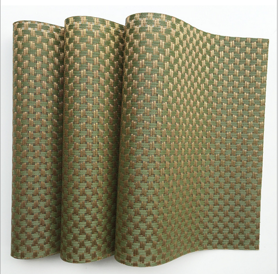 Pvc woven Textilene fabric placemats and table mats manufacturer 2