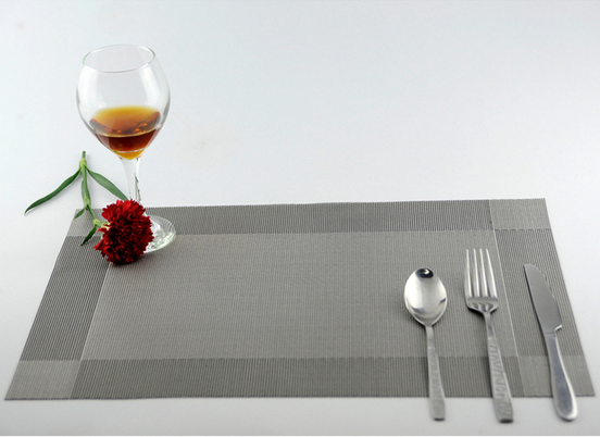 Reuse Textilene placemats and coasters PVC mesh fabric Table mat 0
