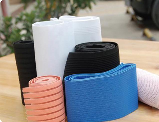 Knitted elastic band webbing tape for clothes with elastic tape width custom-made nylon polyester thread 0