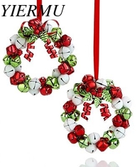 China Christmas holiday jingle bell wreath ornament supplier