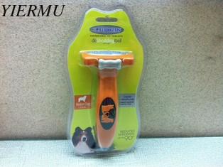 China 2.65'' size comb long hair deshedding tool for dog pet supplier