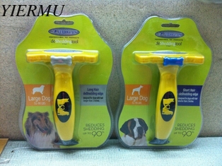 China 4'' size comb long hair ot short hair desheddingtool edge for large dog supplier
