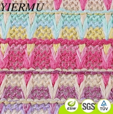 China colorful PP fabric braided for bag or sun helmet material supplier