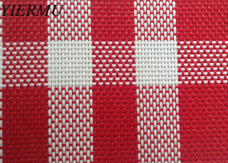 China UV Textilene waterproof PVC mesh fabric. suit Table mat or outdoor chair in different color factory supplier