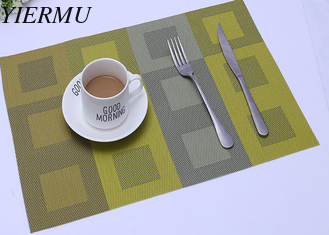 China For coffee shop or restaurant table mat, placemat Textilene  Plain Vinyl Mesh fabric cover waterproof supplier