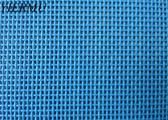 China Supply blue color 1X1 waterproof &amp; Anti-UV outdoor PVC coated mesh fabrics ourdoor furniture textilenes fabric supplier