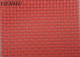China orange color 4X4 woven wire fabric for outdoor furniture waterproof oil-proof and Anti-UV supplier