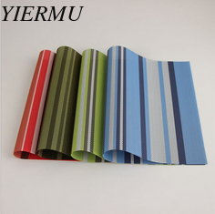 China PVC coated mesh fabric table mat easy clean one style placemat supplier