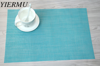 China blue with white color Adiabaticl Placemat Set - Reversible Textilene Tonal Placemats supplier