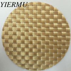 China light golden Textilene® Solar Screens &amp; cushions chair Fabric 8*8 PVC woven mesh fabric supplier