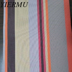 China stripe textilene a tightly woven outdoor sun shade fabric 4.5-5 grade UV Fabric supplier