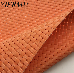 China Textilene® outdoor furniture Weave mesh UV fabric 8X8 wires woven orange color supplier