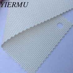 China white color 30%polyester 70%PVC mesh anti-uv fabric Blinds sunscreen supplier
