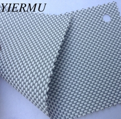 China white with gray color textilene 80 UV solar screen wholesale textilene fabrics supplier